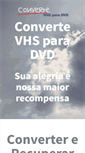 Mobile Screenshot of convertevhsparadvd.com.br